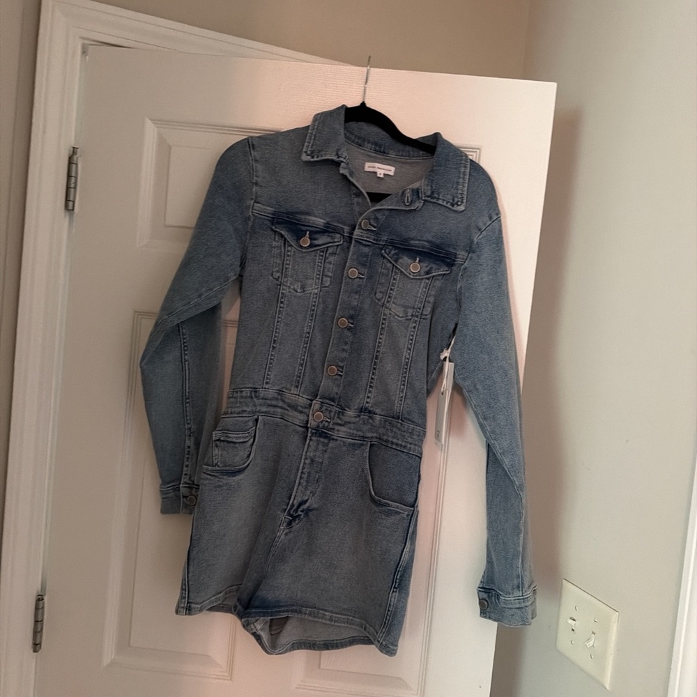 Good American Denim Romper Jacket